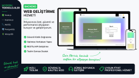 web sitenizin sunucu tarafı sistemi geliştirebilirim