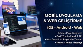 iOS ve Android uyumlu  mobil uygulamalar geliştiriyorum
