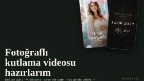 fotoğraflı ve müzikli kutlama videosu hazırlarım