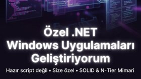 profesyonel masaüstü yazılım geliştiririm