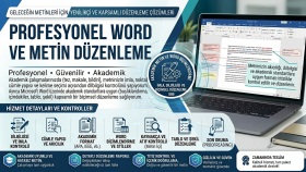 Literatür tarama & kaynak bulma desteği sağlayabilirim