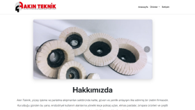 Akın Teknik - Sıfırdan Kodlanmış Kurumsal Arayüz