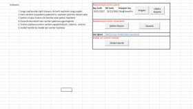 Excel örnek çalışmalar