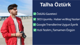 gazeteci olarak metinleri özgün ve SEO uyumlu yazıyorum
