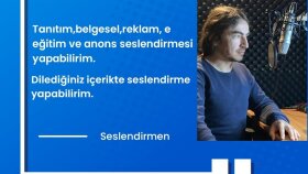seslendirme alanında sizlere hizmet sunarım