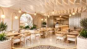 Modern Kafe İç Mekân Tasarımı | 3D Görselleştirme