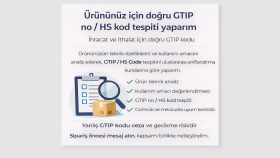 ürününüz için doğru GTIP no tespiti yaparım