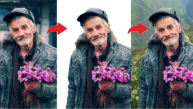Arka plandan görsel kaldırma yeni arka plan ekleme