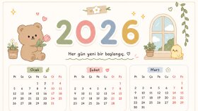 yapay zeka ile kişiye özel duvar takvimi tasarlarım