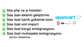 tüm opencart işlerinizi halledebilirim