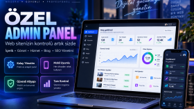 web sitenize özel admin panel yaparım