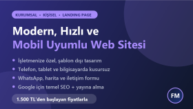 işletmenize modern ve mobil uyumlu web sitesi yaparım