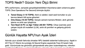 Yapay Zeka'nın Sessiz Gücü: NPU Nedir ve Neden Önemlidir?