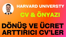 harvard konsepli ücret arttırıcı cv ve önyazı hazırlarım