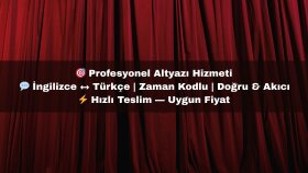 videolarınıza uyumlu altyazı çalışması yapabilirim