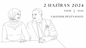 size özel dijital çizimli davetiye tasarlıyorum