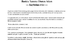 Bankta yanıma oturan adam