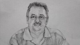 el ile kaliteli canson kağıda portre yapıyorum