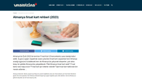 2023 Almanya Fırsat Kart