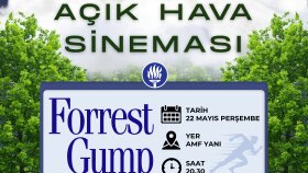 Forrest Gump Açık Hava Sineması Etkinliği Afiş Tasarımı