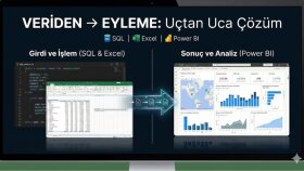 SQL, Excel ve Power BI ile uçtan uca veri analizi yaparım