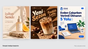 markan için dikkat çeken sosyal medya tasarımları yaparım