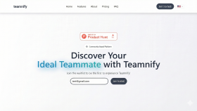 Teamnify - Startup Landing Page