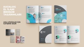 sizin için etkileyici katalog veya broşür yapabilirim