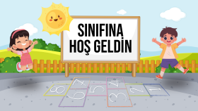 1. Sınıf Okula Hoş Geldin Kartı