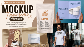 markanıza uygun yüksek kaliteli mockup sunumları tasarlarım