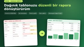 Excel ve Google Sheets işlerinizi hızlıca hallederim