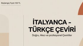 İtalyanca-Türkçe çeviri yaparım