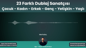 23 farklı dublaj sanatçısı ile seslendirme yapabilirim