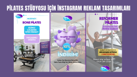Pilates Stüdyosu için İnstagram Reklam Tasarımı