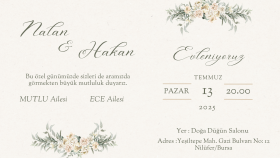 özgün ve profesyonel davetiyeler tasarlarım