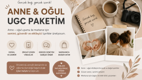 oğlumla birlikte etkileyici ugc videoları hazırlarım