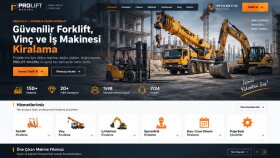 Forklif, Vinç ve İş Makinleri Kiralama Web Sitesi 