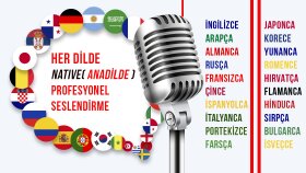 tüm dillerde profesyonel seslendirme yaparım