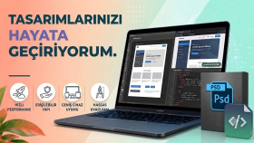 psd figma tasarımlarınızı modern duyarlı koda dönüştürürüm