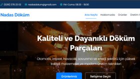 Nadas Döküm - Kurumsal Web Sayfası