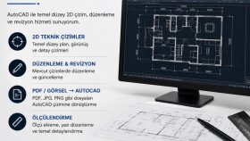 Autocad destekli çizimler yapıyorum
