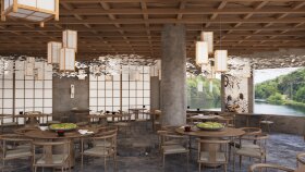 Minimalist Japon Restoranı Tasarımı