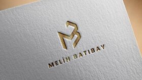 Melih Batıbay harf logo tasarımı
