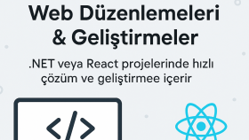 asp.net core ve react ile web uygulamaları geliştiriyorum