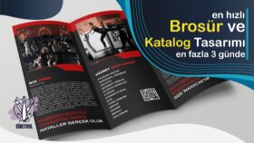 en hızlı şekilde broşür ve katalog tasarımınızı yapıyorum