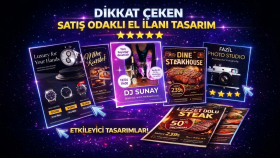 satış odaklı dikkat çeken el ilanı tasarım hizmeti sunuyorum