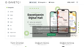 Ben davetiye sitesi için modern web tasarım yaptım