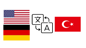 Türkçe metinlerinizi ingilizce ve almanca'ya çevirebilirim