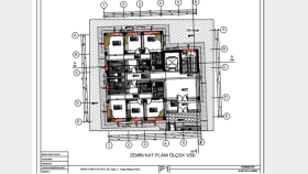 AutoCad proje çizimi , düzenleme ve extra render