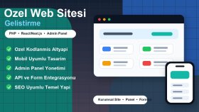  size özel web sitesi geliştiririm